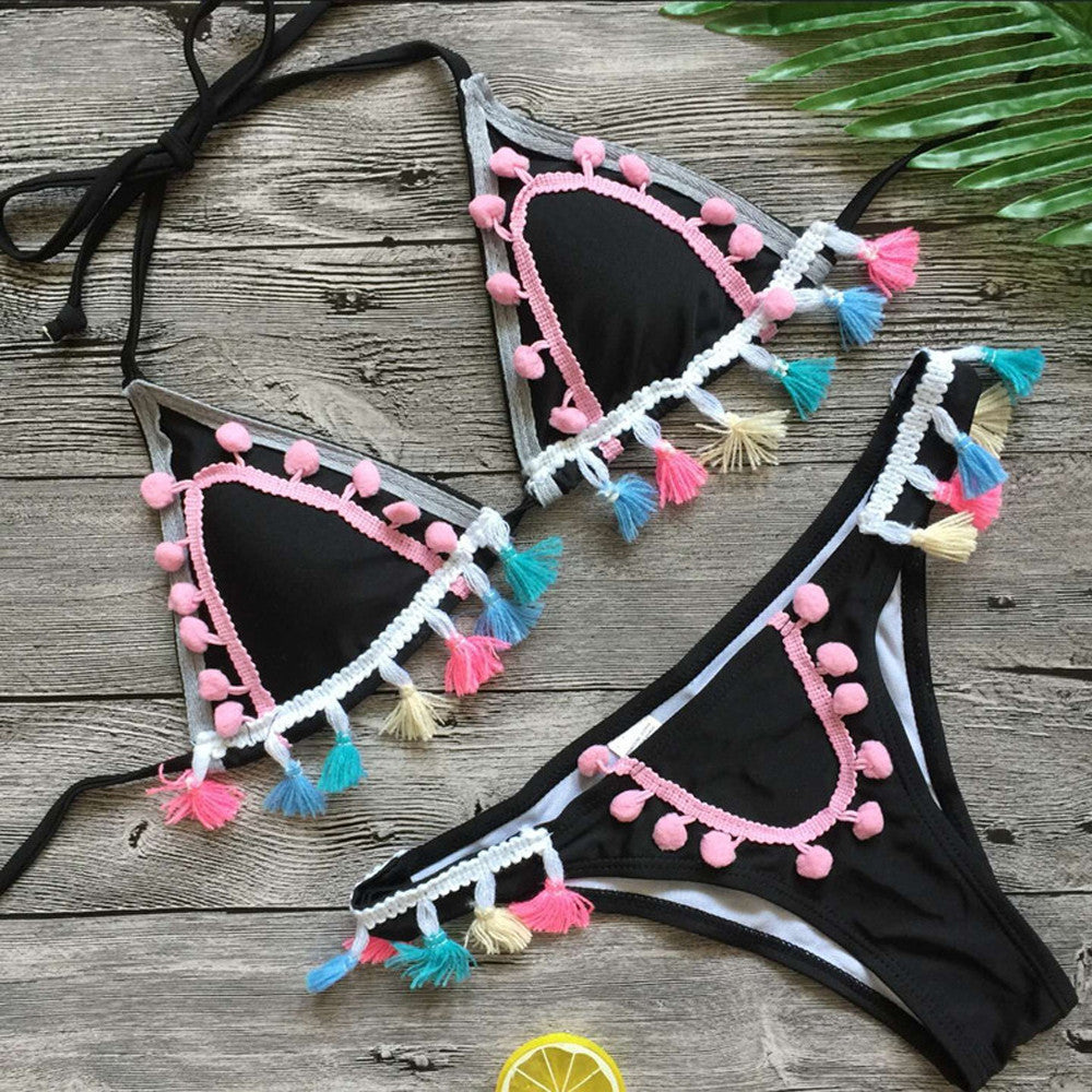 "Rainbow Tassle" Bikini